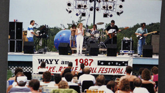 Concert in Eau Claire during 1987