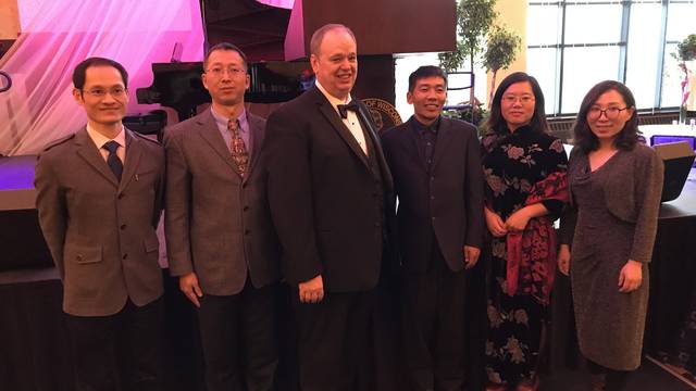 Visiting International Scholars with the Chancellor at the 2018 Viennese Ball