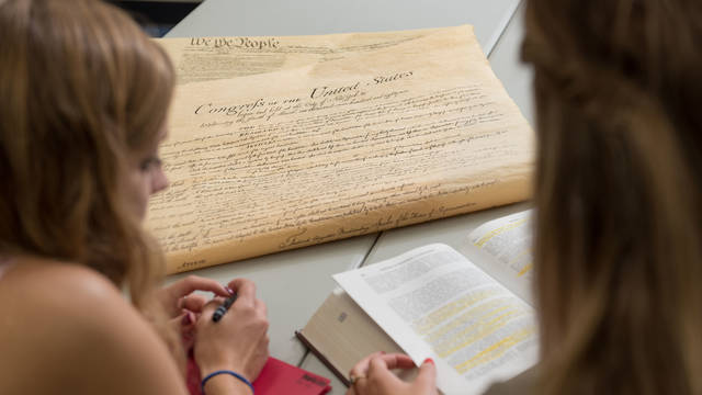 UW-Eau Claire students discuss U.S. Constitution