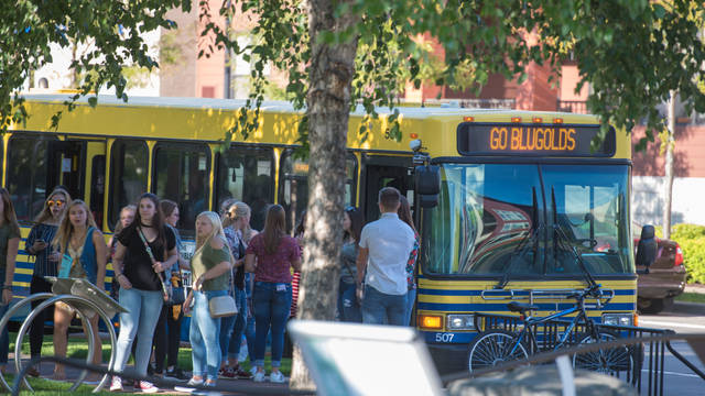 UWEC Public Transportation picks up students on campus