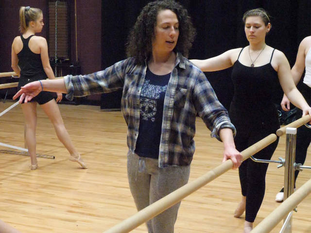 Ariella Brown teaches ballet class