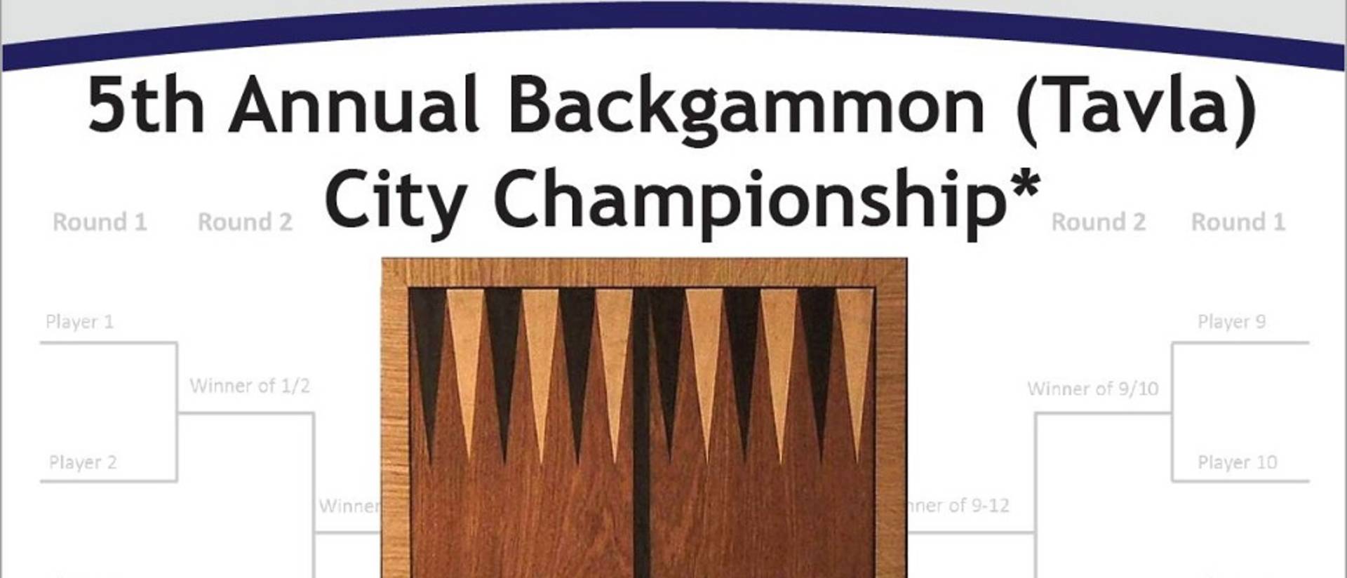 Backgammon Tournament flyer