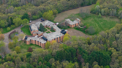 aerial view of The Priory