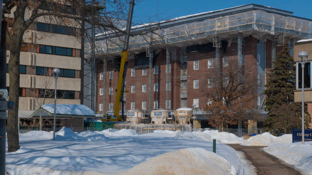 New residence hall under construction, March 2019