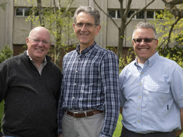 Drs. Garry Running, Doug Faulkner and Harry Jol