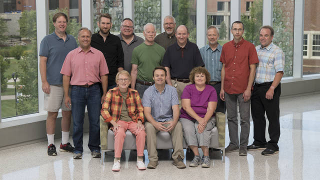 A photograph of the Physics and Astronomy staff members.