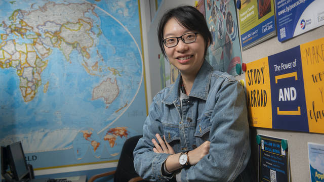 Ariel Liu, an international student from China, joined other Blugolds last fall by studying abroad, furthering her understanding of other cultures.