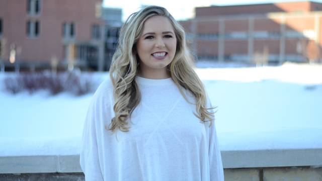 Senior Taylor Schneider's internship moved from in-person to virtual because of the pandemic.