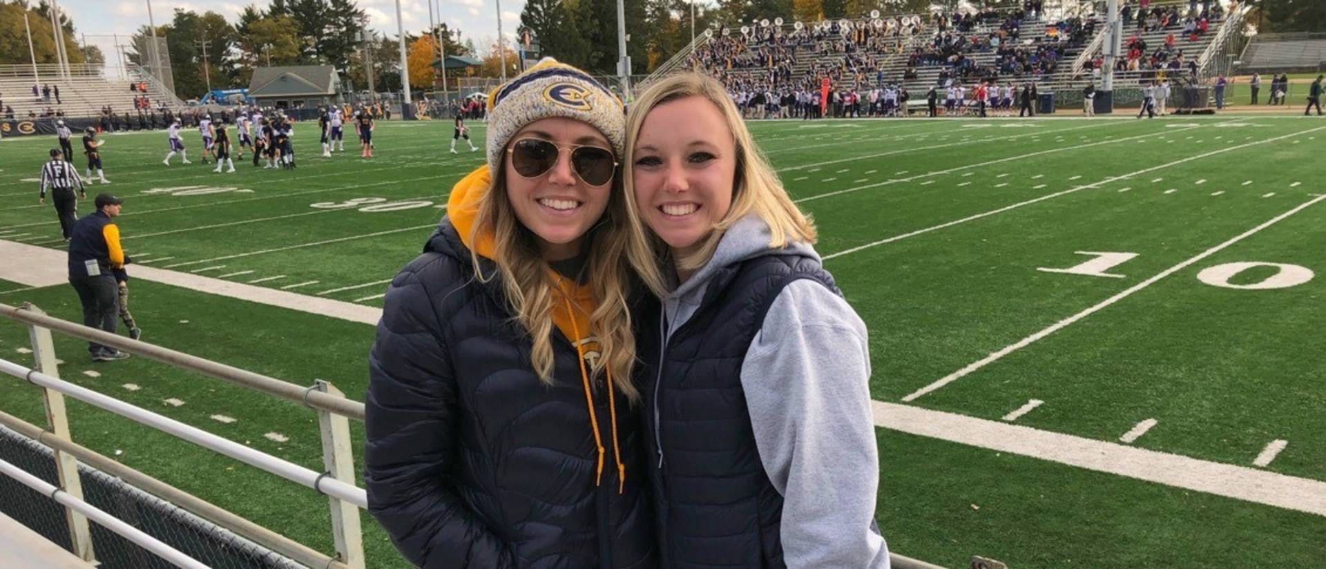 Twin sisters Brooke and Chelsea Scholbe both will earn their nursing degrees this month.
