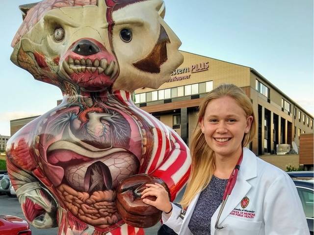 UW-Eau Claire graduate Ruby Gravrok says the university made her aware of opportunities in the Wisconsin Academy of Rural Medicine program at the UW School of Medicine and Public Health.