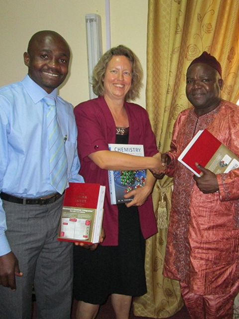 Dr. Rolande Hodel with African Delagates