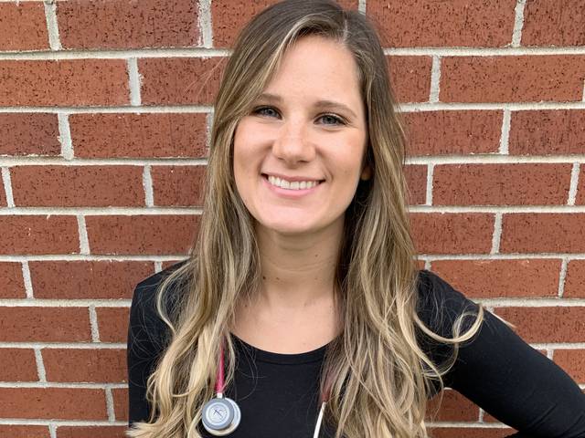 In the spring, Karli Olsen, who will graduate with her degree in nursing in December, worked with a local agency to call seniors who live in the Eau Claire area to check on them in the early months of the pandemic.