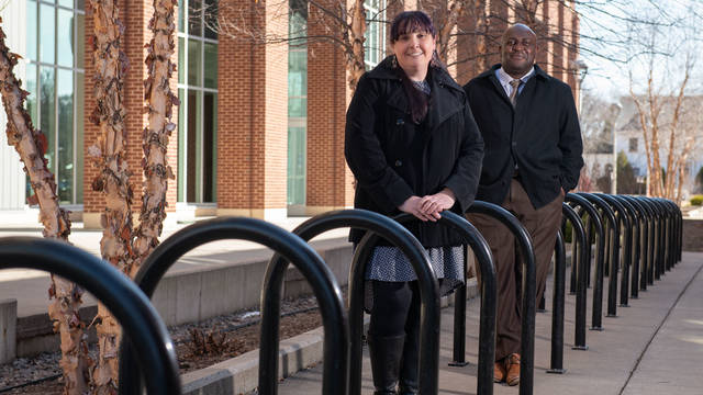 Dr. Heather Ann Moody, associate professor of American Indian studies, and Dr. Roderick Jones, assistant professor of special education and inclusive practices, are co-chairs of the Center for Racial and Restorative Justice’s implementation team.