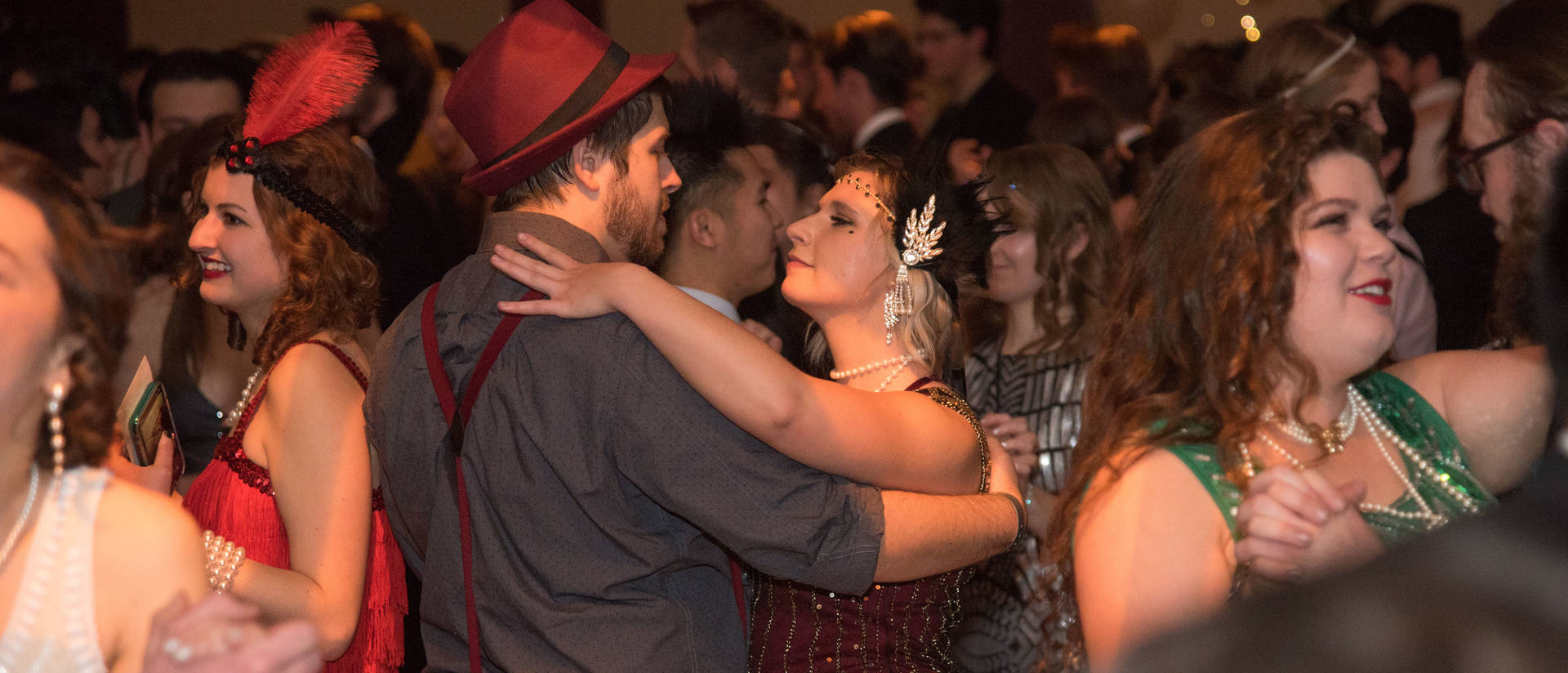 dancers in flapper costumes at Gatsby's Gala 2019