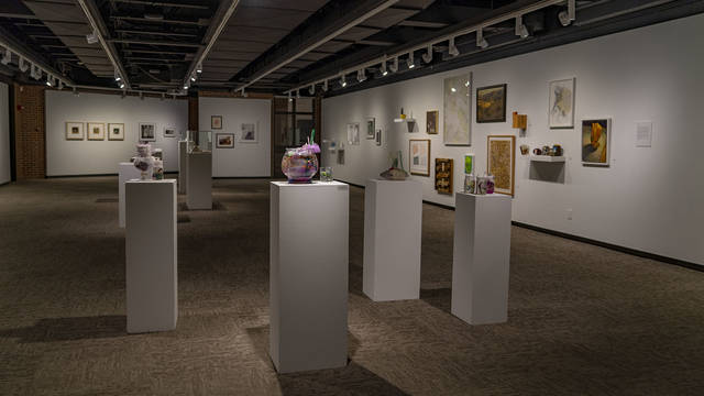 Photo of student work in the Foster Galley