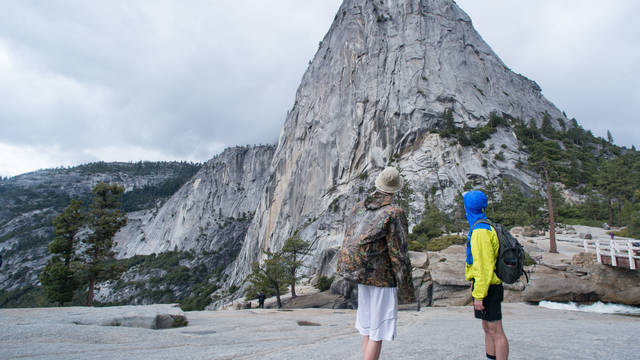 Students during an immersion experience in Yosemite