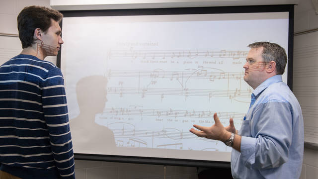 UWEC music student and professor discuss music