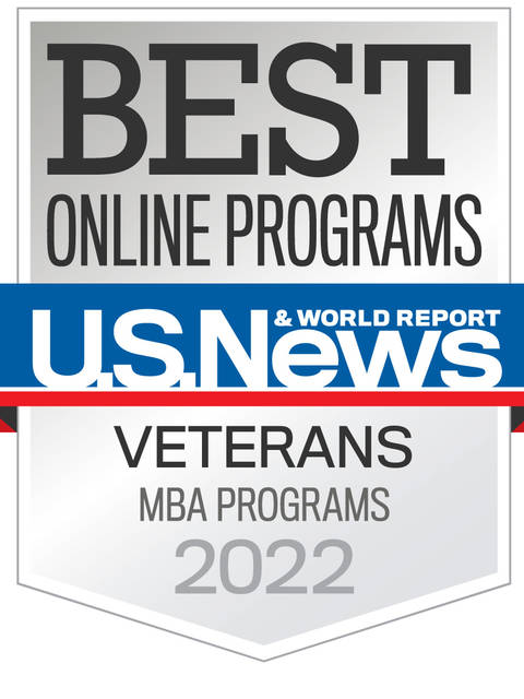 U.S. News & World Report Online MBA Veterans badge
