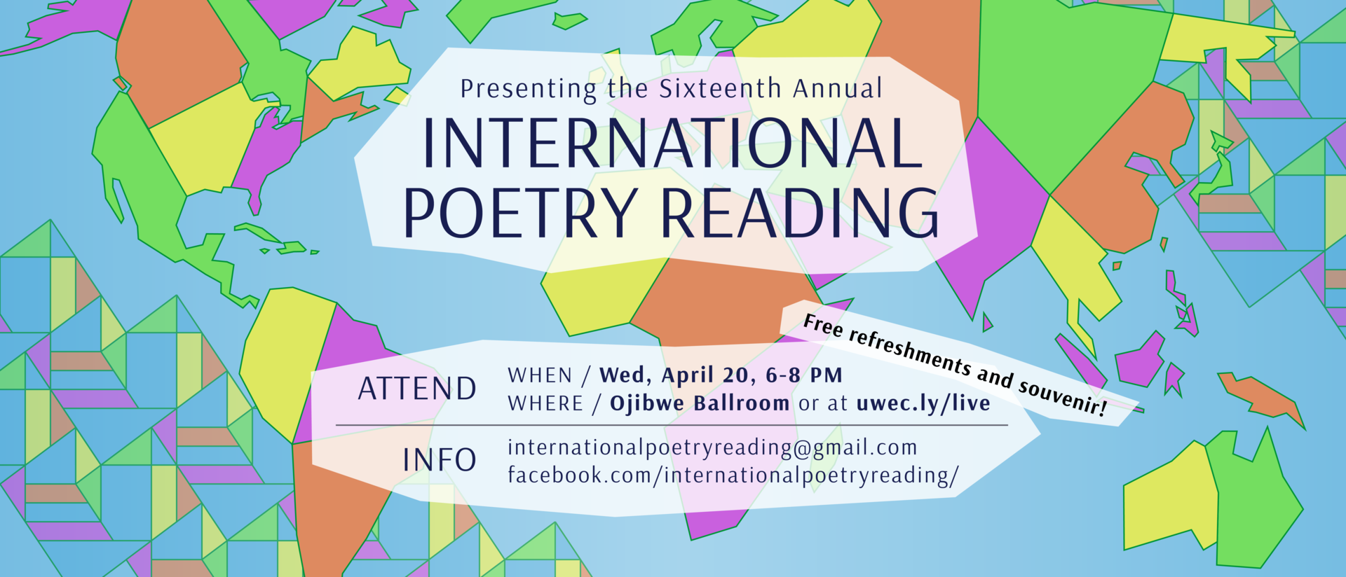 International Poetry Reading poster