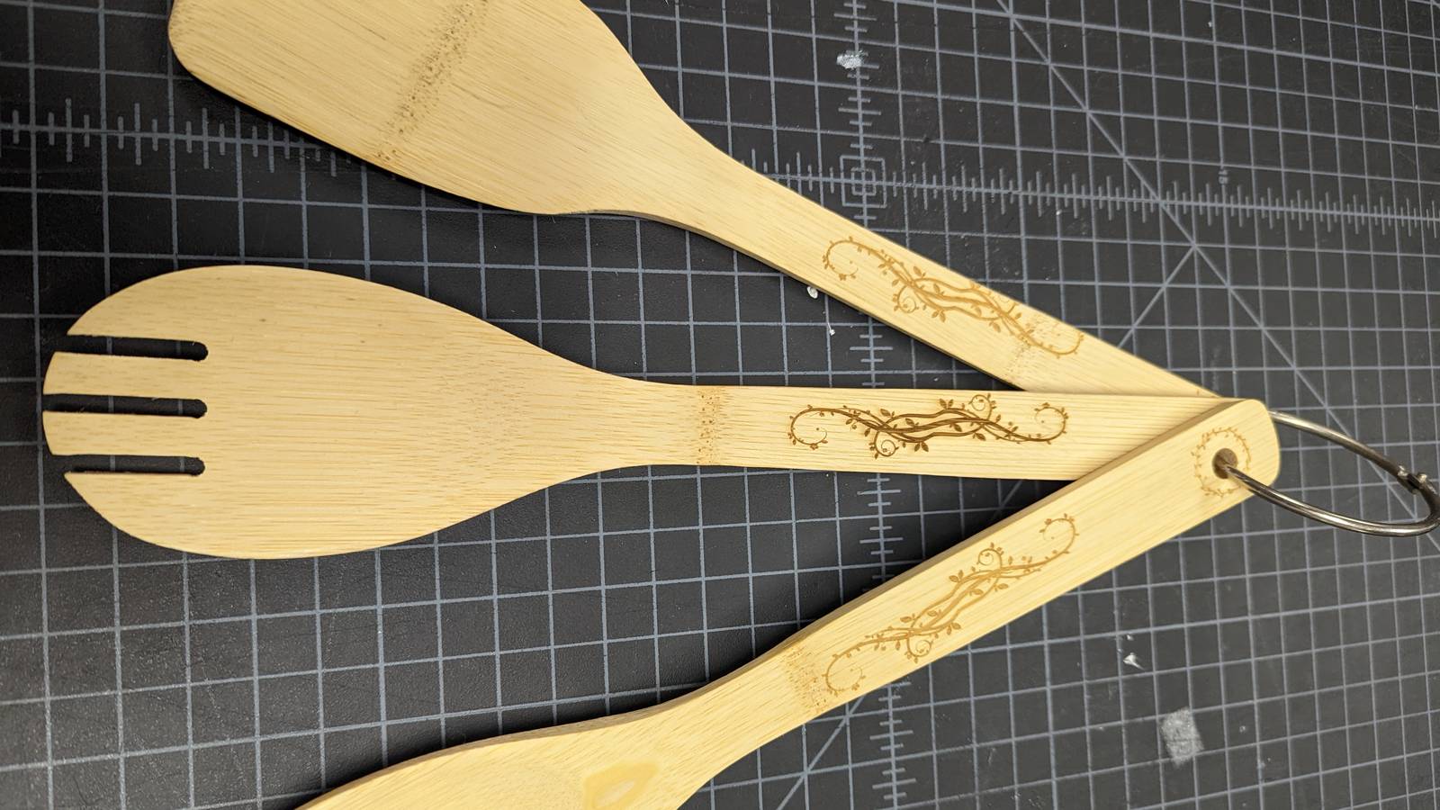 Makerspace Lasercut Wooden Spoon Design.