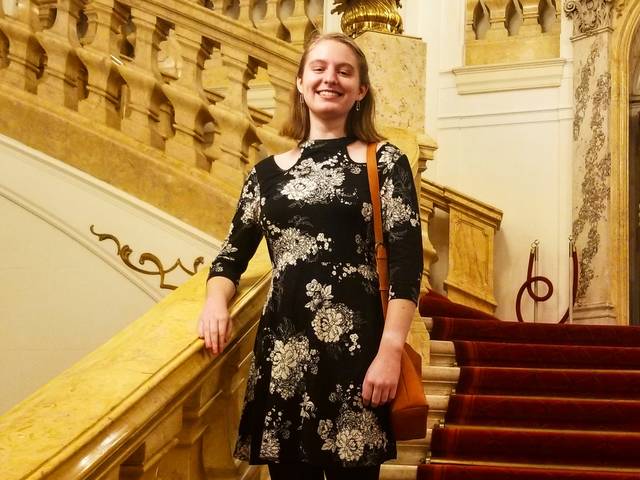 Greta Wiederhold, who will graduate in May with a German education major, a teaching of English to speakers of other languages (TESOL) minor and an interdisciplinary linguistics certificate, will be an English teaching assistant in Germany in 2022-23.