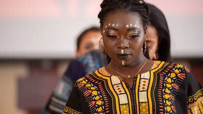 Photo from Harambee program (3rd Annual Black History Month Celebration)
