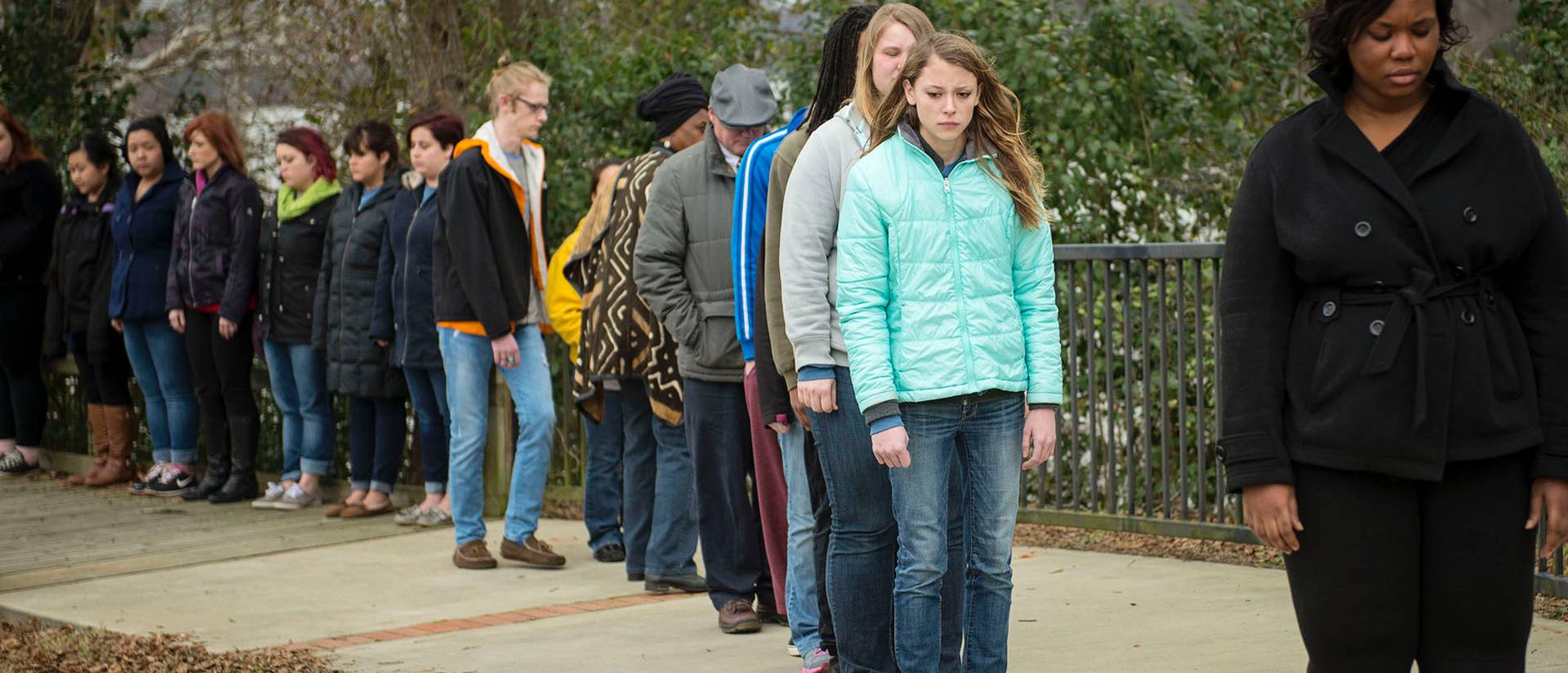 Students attend mock slavery reenactment in Selma, Alabama