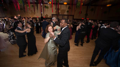 Couples on the dance floor at the Viennese Ball at UW-Eau Claire