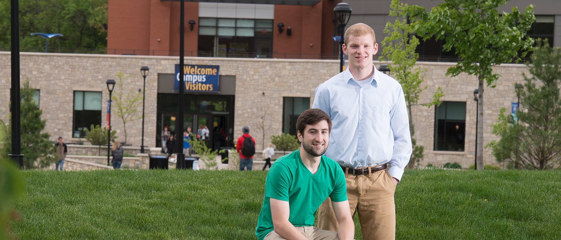 Recent UW-Eau Claire biology graduates Jared Metropulos, left, and Brandon Stradel have been accepted to the inaugural class of the Medical College of Wisconsin-Green Bay.