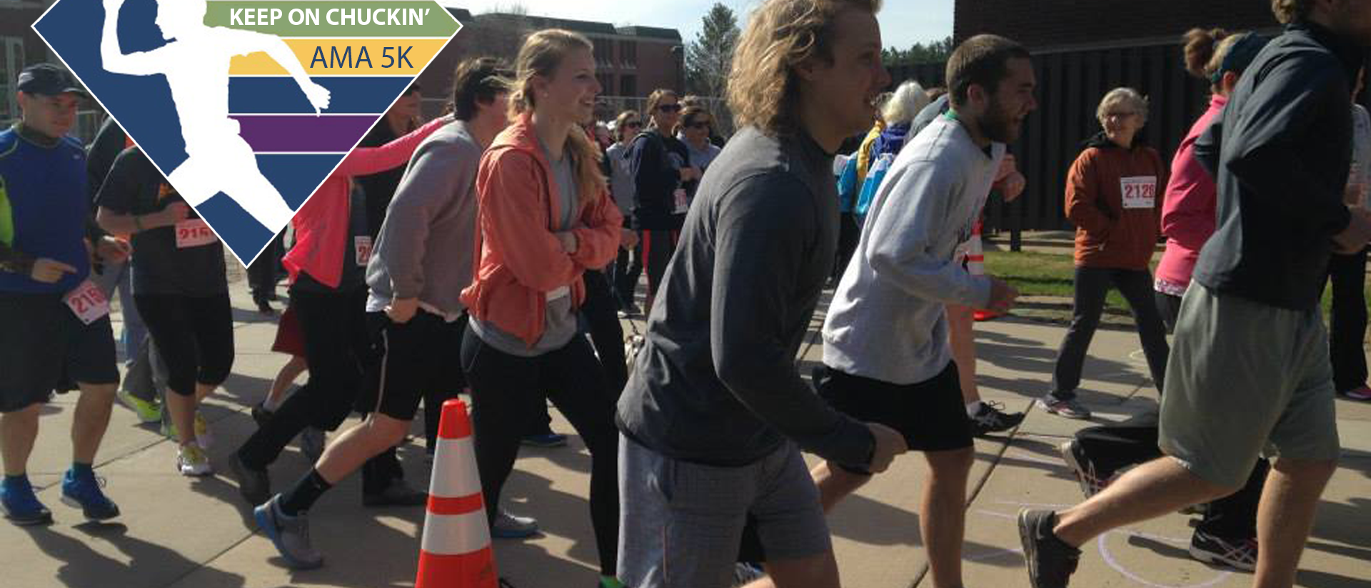 Students run at the annual Keep on Chuckin' 5K
