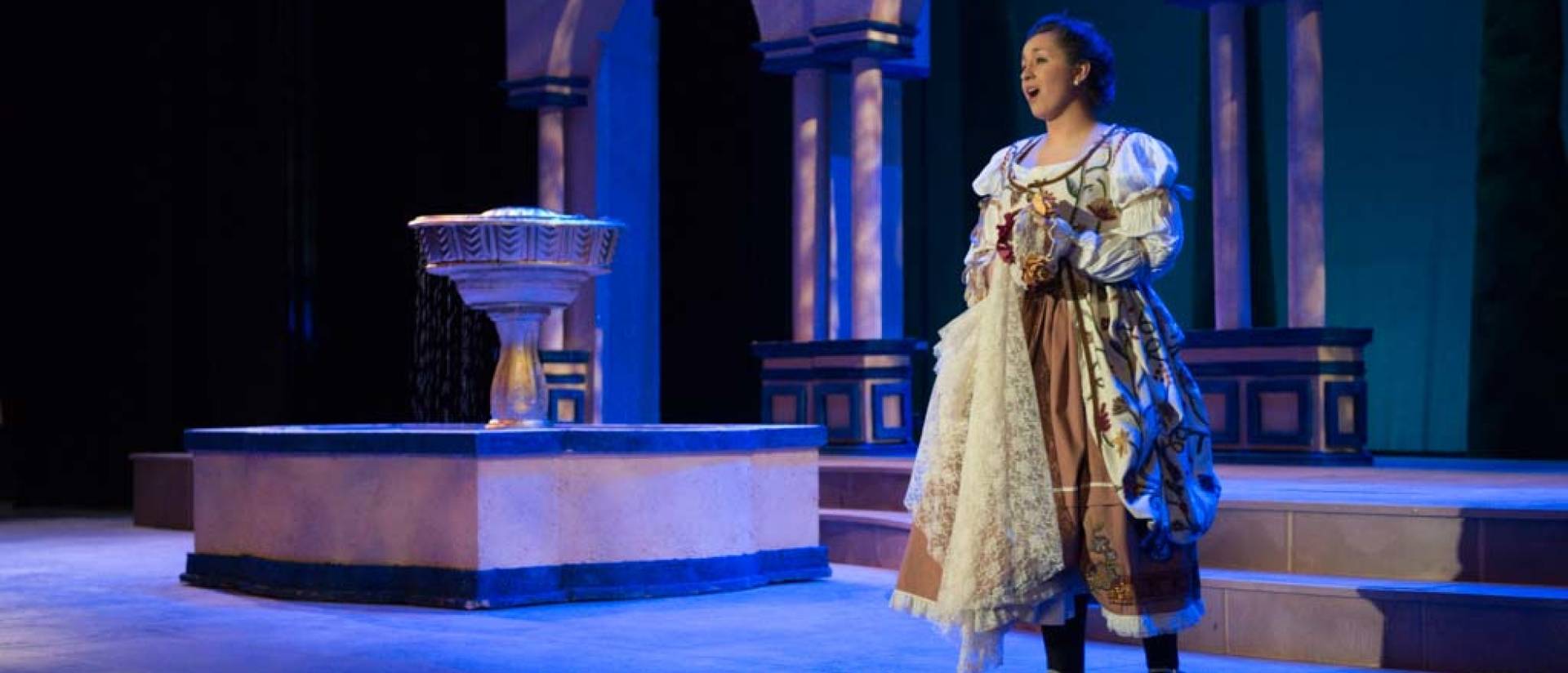 Gina Cruciani sings in the role of Susanna during a spring 2015 performance of the opera “The Marriage of Figaro.”