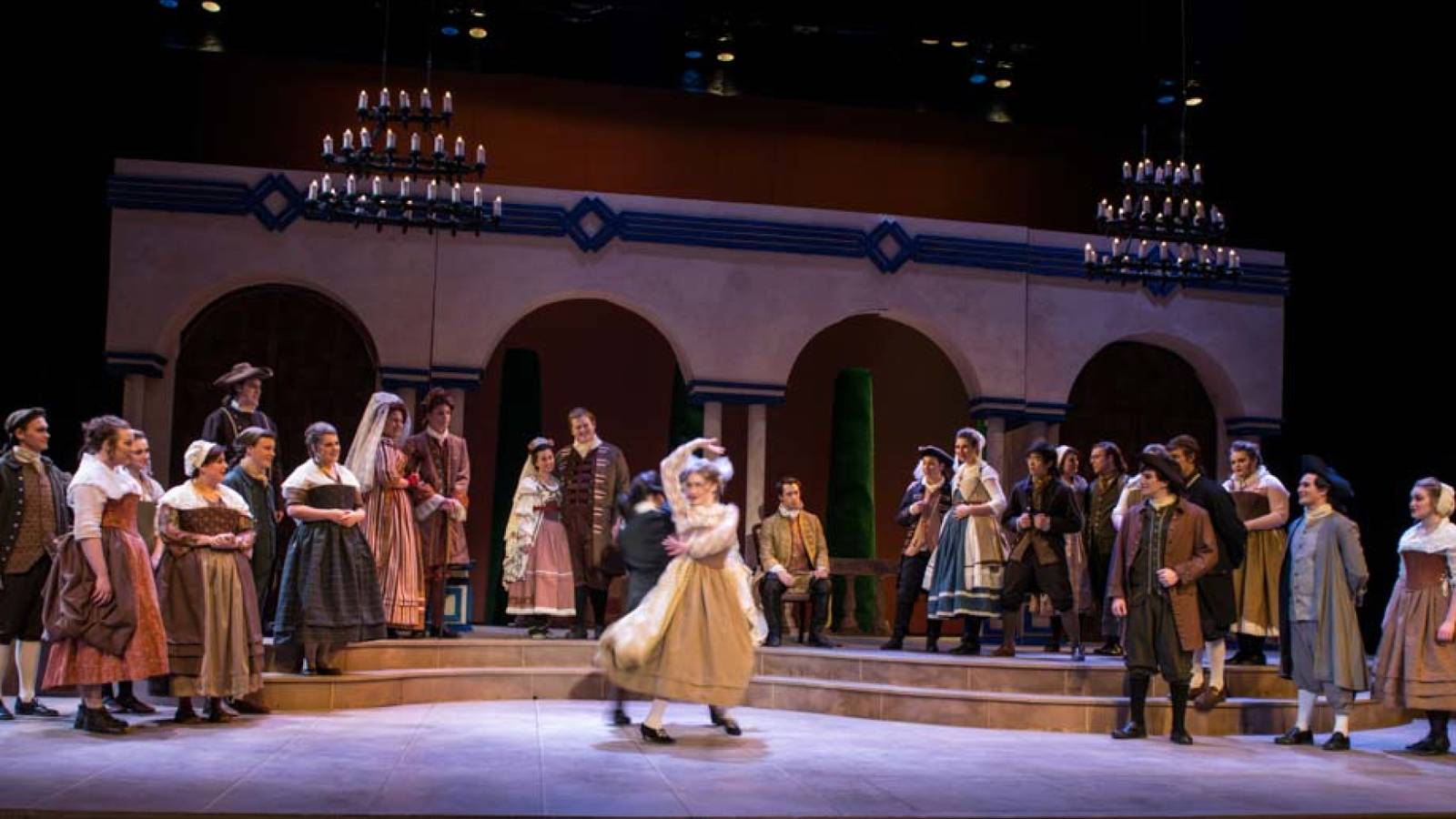 Scene in The Marriage of Figaro.