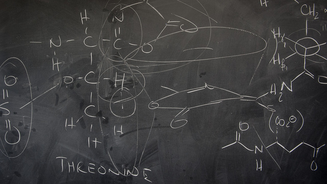chemistry chalkboard