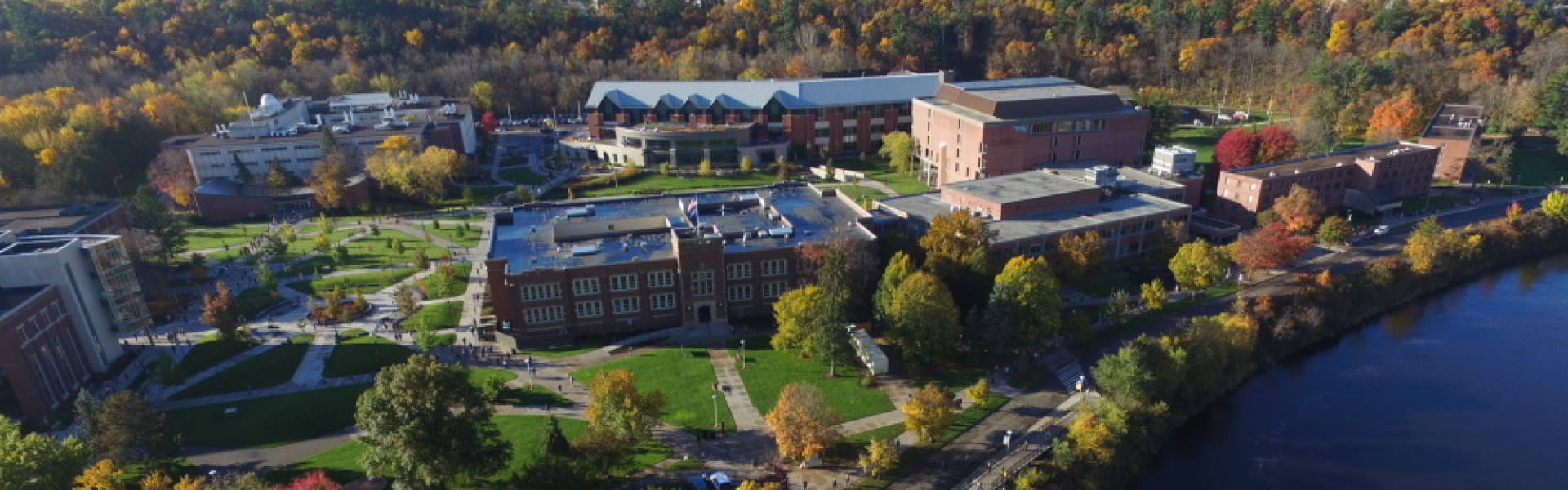 aerial view of lower campus
