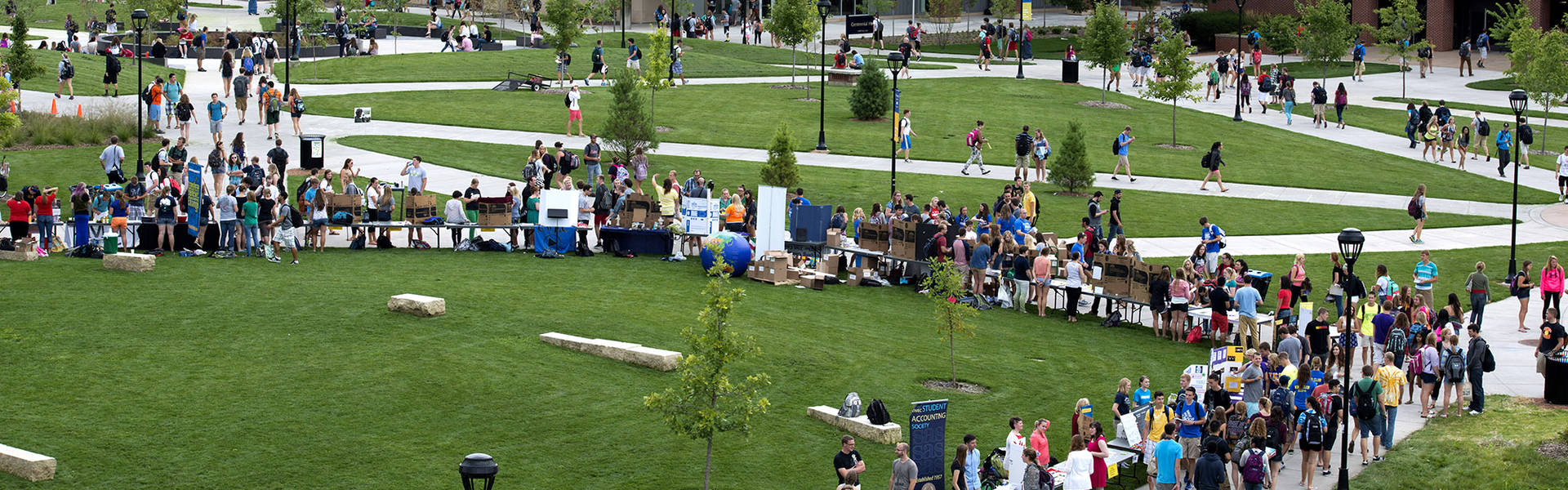 Overview of students at the Blugold Organization Bash