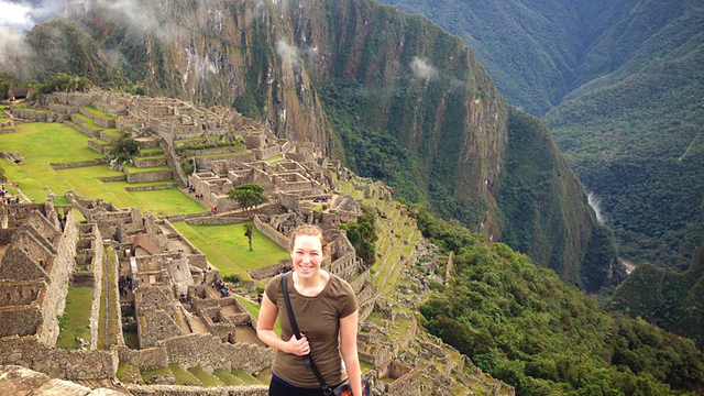 LAS graduate at Machu Pichu in Peru. 