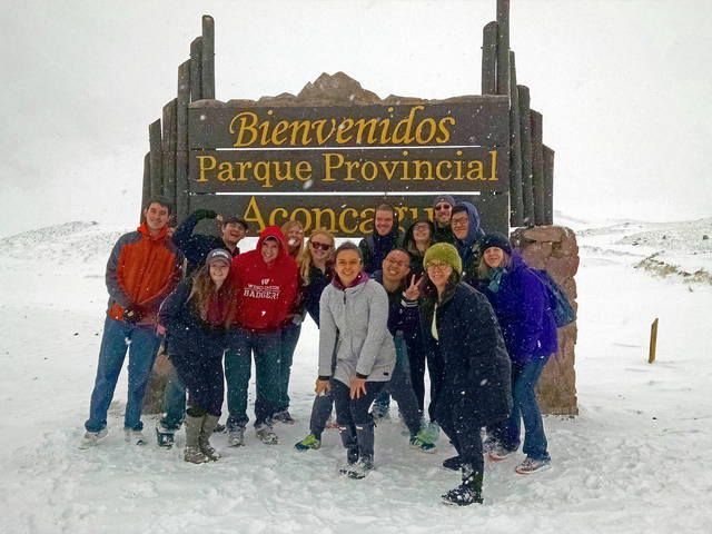 Students on study abroad program in Argentina