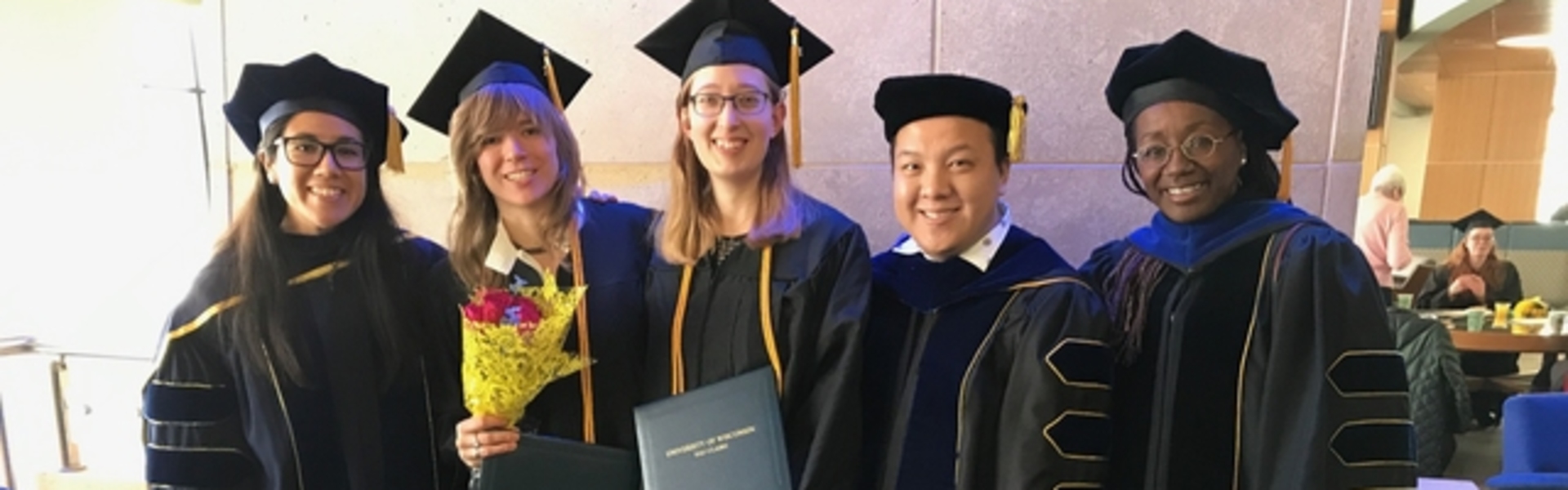 The two newest graduates of the Women's Studies program.