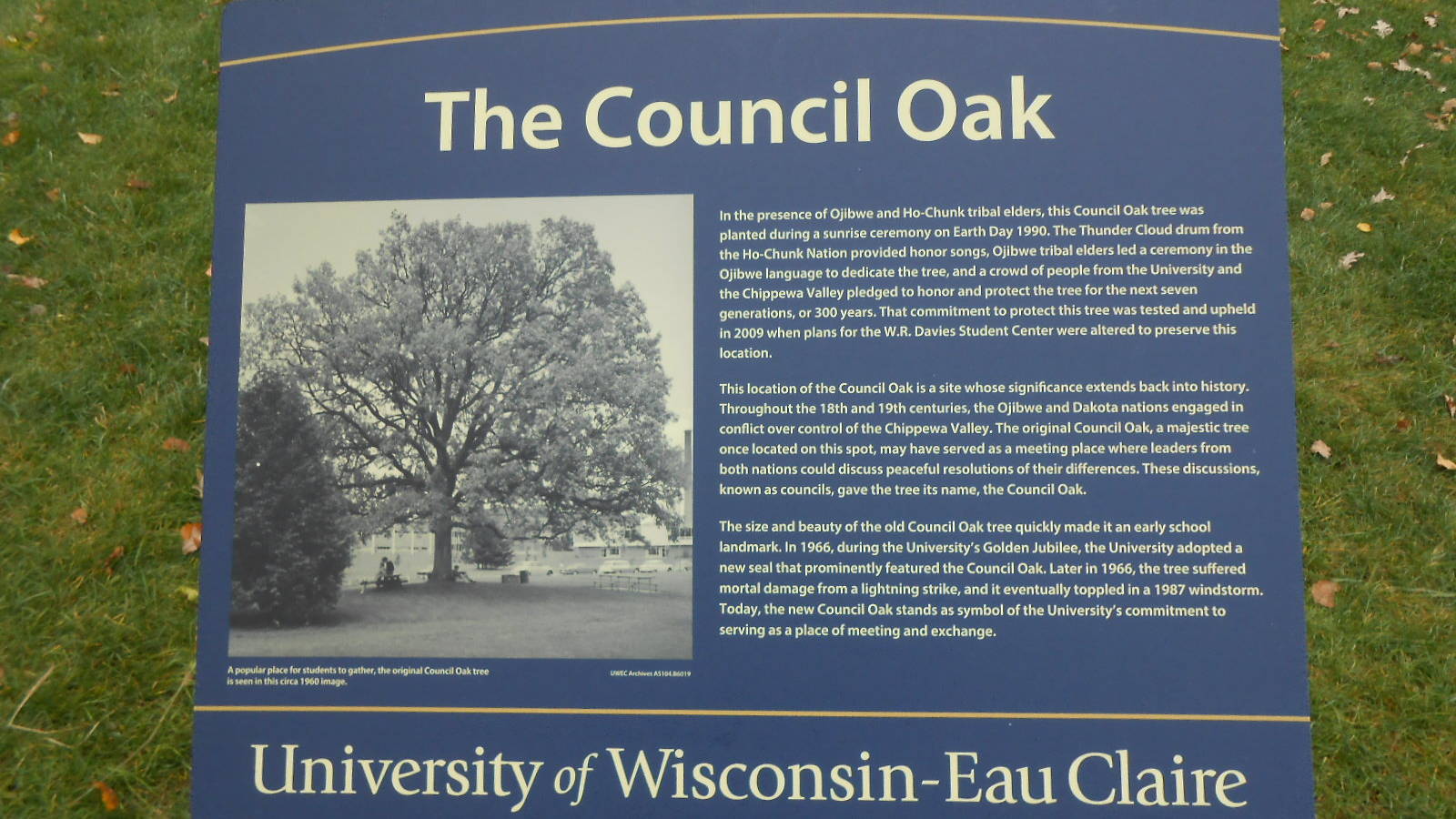 Council Oak Sign