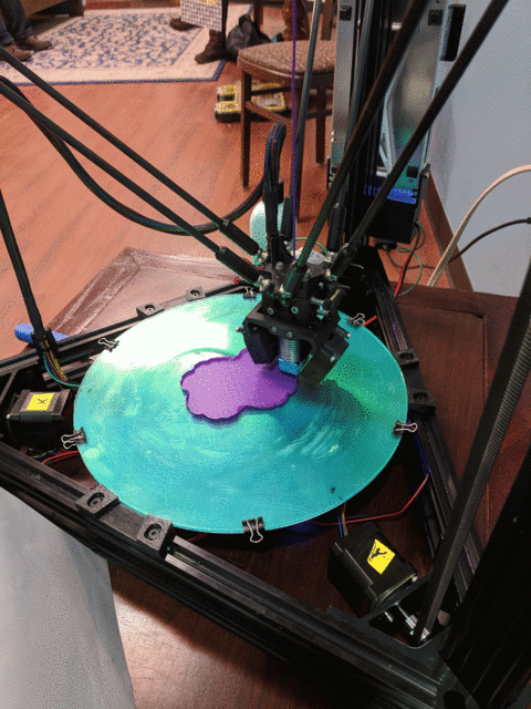 Ultibots D300VS 3D printer creating a Julia Vase #004 - Bloom.