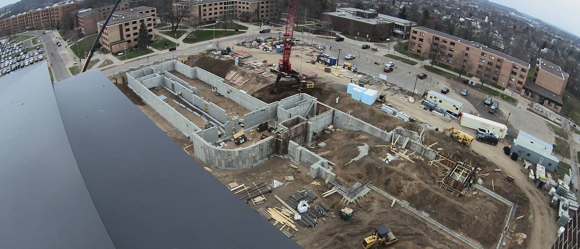 New residence hall webcam view as of April 30, 2018